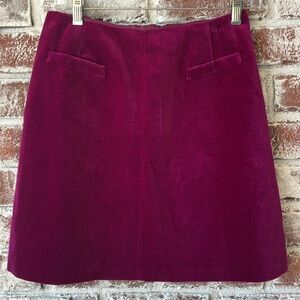 NWT NEXT Fuchsia Velvet Mini Shirt
